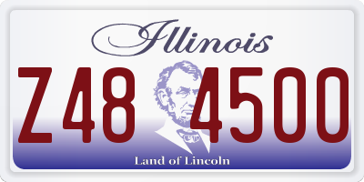 IL license plate Z484500