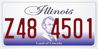 IL license plate Z484501
