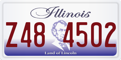 IL license plate Z484502
