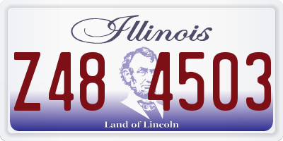 IL license plate Z484503