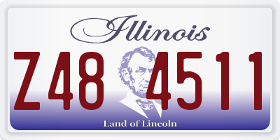 IL license plate Z484511