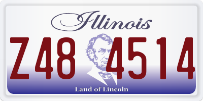 IL license plate Z484514