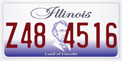 IL license plate Z484516