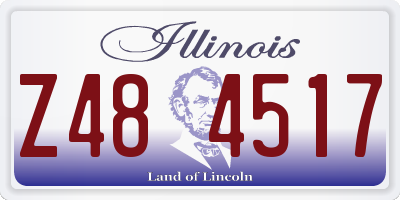 IL license plate Z484517