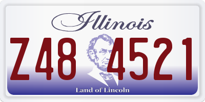IL license plate Z484521