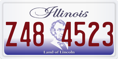 IL license plate Z484523