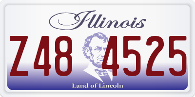 IL license plate Z484525