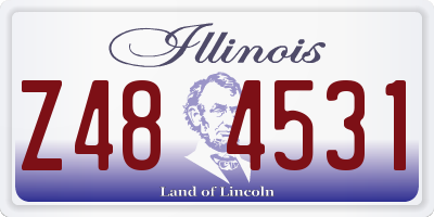 IL license plate Z484531