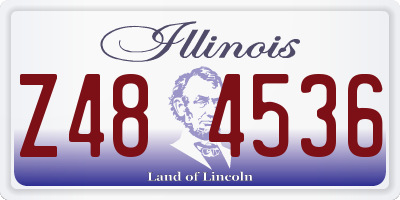 IL license plate Z484536