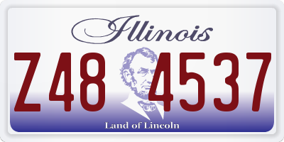 IL license plate Z484537