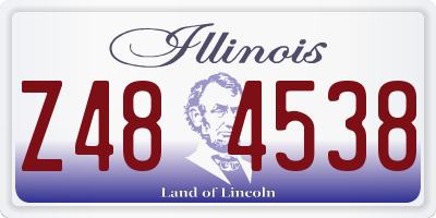 IL license plate Z484538