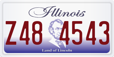 IL license plate Z484543
