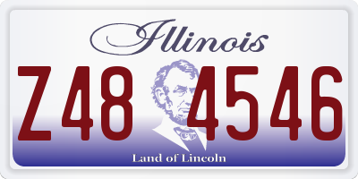 IL license plate Z484546
