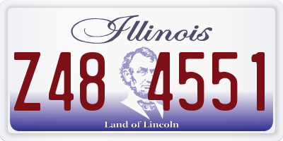 IL license plate Z484551