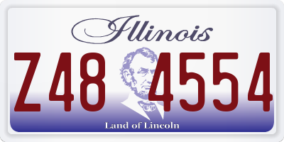 IL license plate Z484554