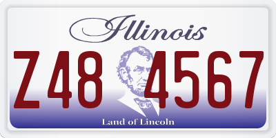 IL license plate Z484567