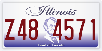 IL license plate Z484571