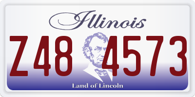 IL license plate Z484573