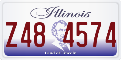 IL license plate Z484574