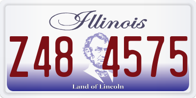 IL license plate Z484575