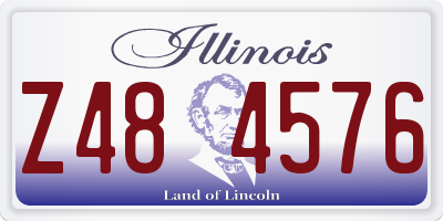 IL license plate Z484576