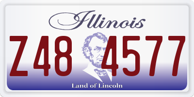IL license plate Z484577