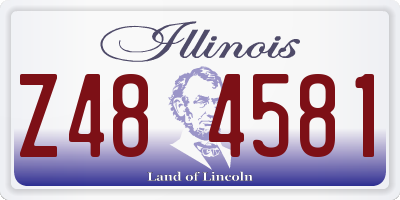 IL license plate Z484581
