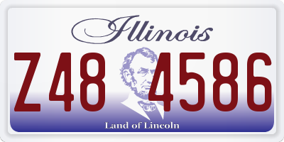IL license plate Z484586