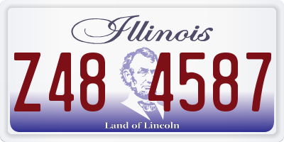 IL license plate Z484587