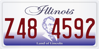IL license plate Z484592