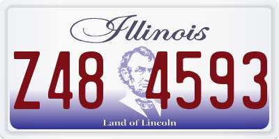 IL license plate Z484593