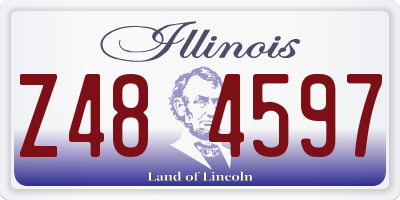 IL license plate Z484597