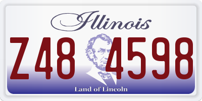 IL license plate Z484598