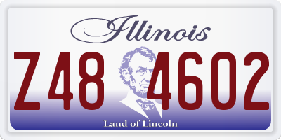 IL license plate Z484602