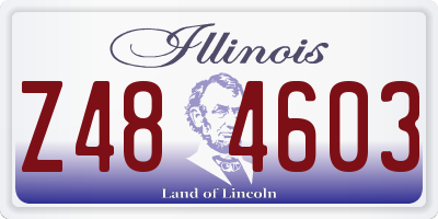 IL license plate Z484603