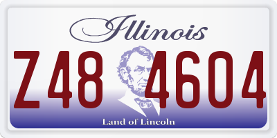 IL license plate Z484604