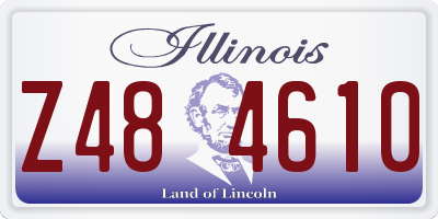 IL license plate Z484610