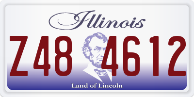 IL license plate Z484612