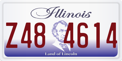 IL license plate Z484614