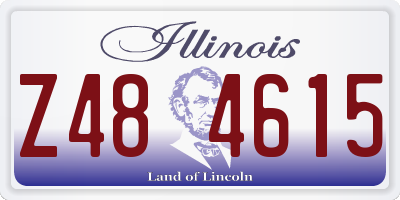 IL license plate Z484615