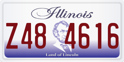 IL license plate Z484616