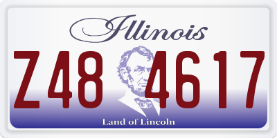 IL license plate Z484617