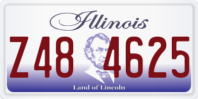 IL license plate Z484625