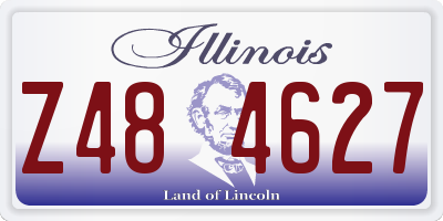 IL license plate Z484627