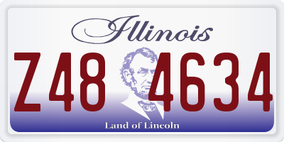 IL license plate Z484634