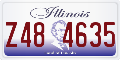 IL license plate Z484635