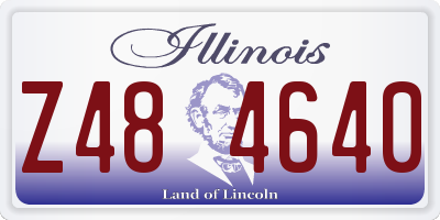 IL license plate Z484640