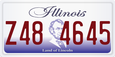 IL license plate Z484645
