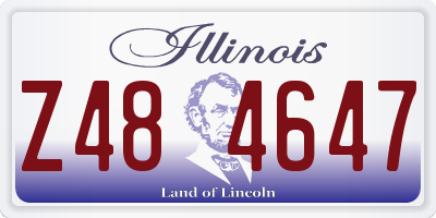 IL license plate Z484647