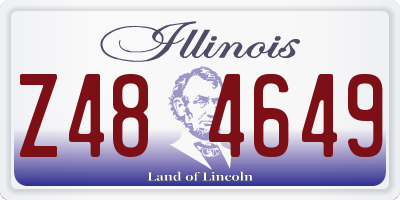 IL license plate Z484649